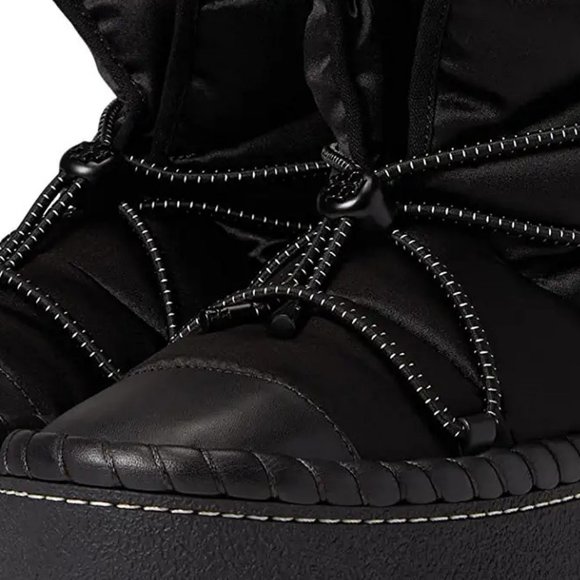 Tory Burch LEATHER TRIM SHEARLING LINING Sleeping Bag Boot BOOTIES - Picture 6 of 11